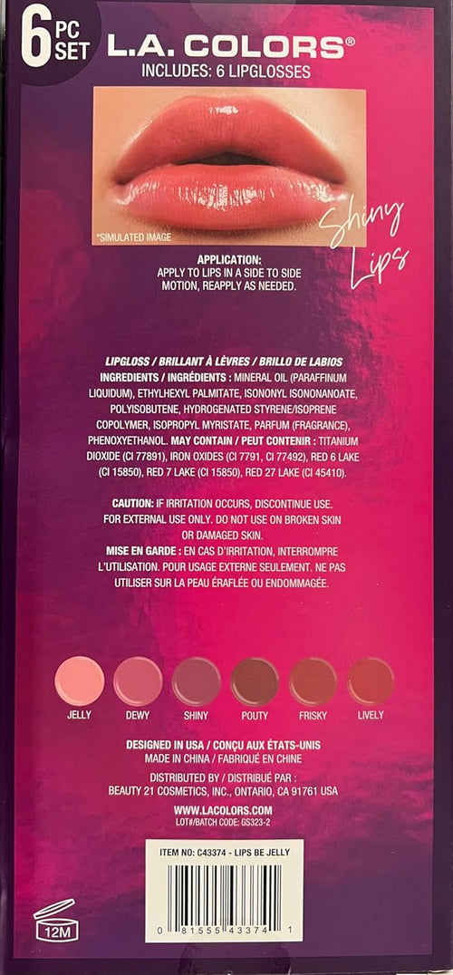 All Is Bright 6Pc Jelly Lipgloss Set, Lips Be Jelly, 1 Fl Oz (Pack of 1)
