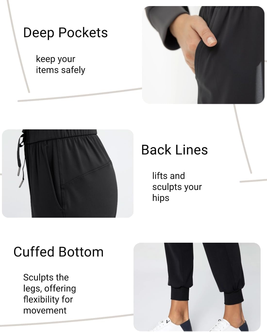 Women'S Joggers Pants with Pockets Drawstring Sweatpants for Running Workout Lounge Wear