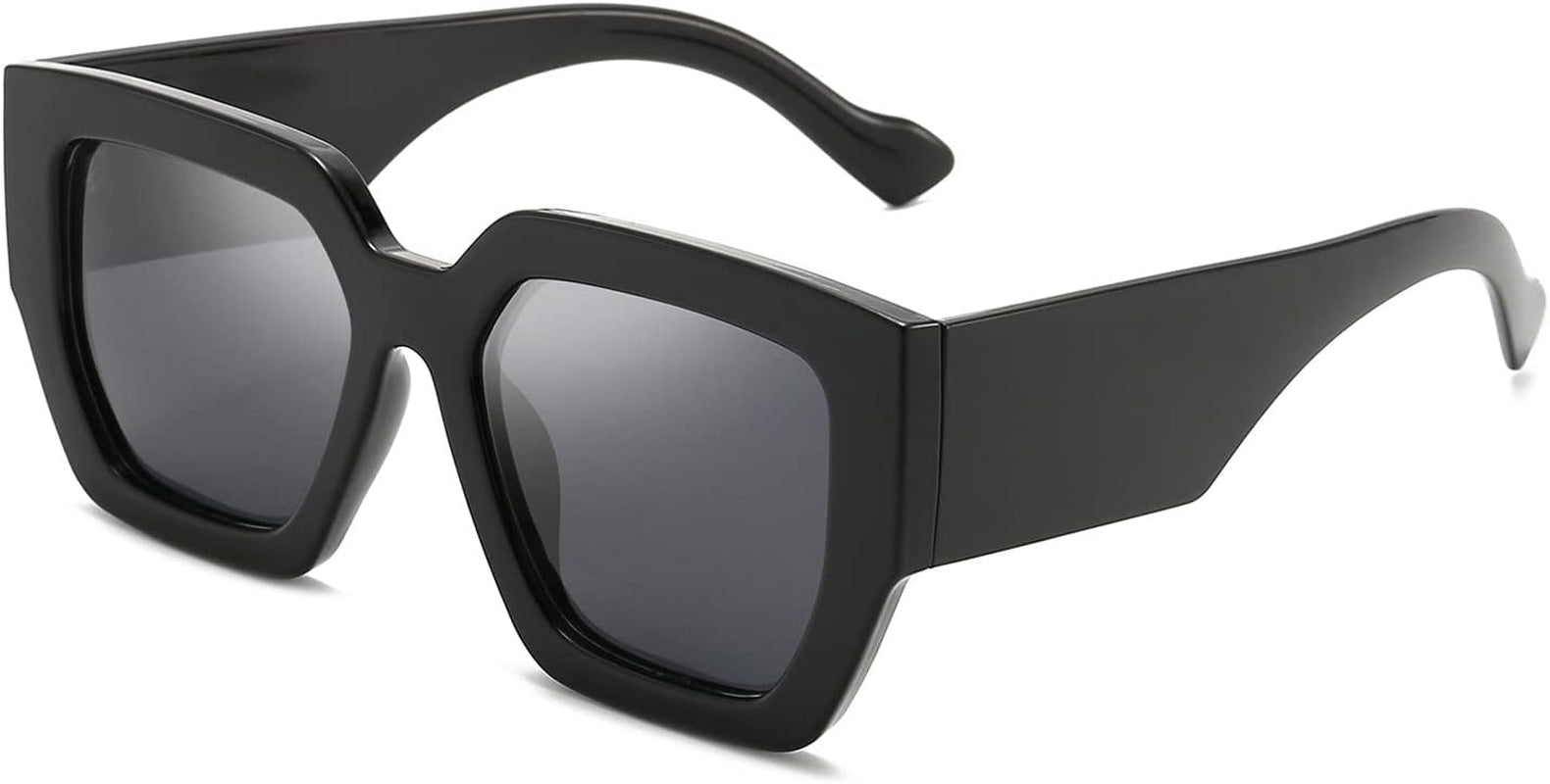 Oversized Square Polarized Sunglasses for Women Trendy Classic Retro Large Frame Sunglasses Ladies Shades UV400 Protection