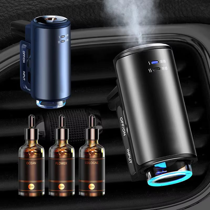 Car Electric Air Diffuser Aroma Auto Air Vent Air Freshener Humidifier Aromatherapy Car Perfume Fragrance Oil for Car Interior